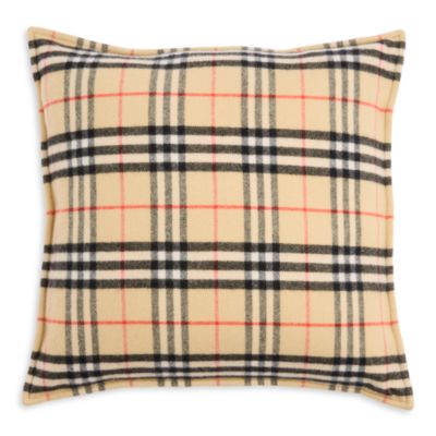 Burberry Check Wool-Cashmere Decorative Pillow, 20&amp;quot; x 20&amp;quot; - Exclusive
