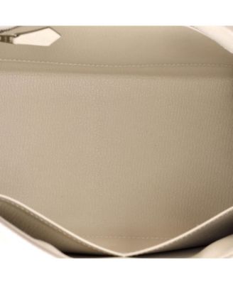 Kelly 28 Handbag Light Epsom with Palladium Hardware