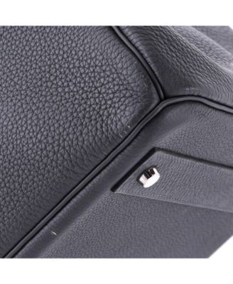 HAC 40 Handbag Grey Togo with Palladium Hardware