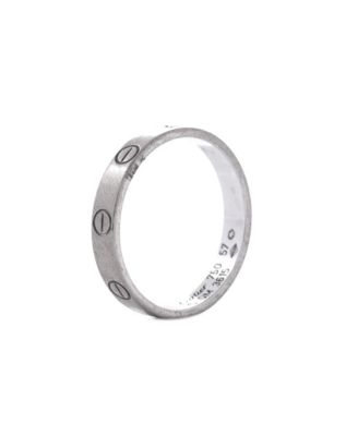  Love Wedding Band Ring 18K White Gold
