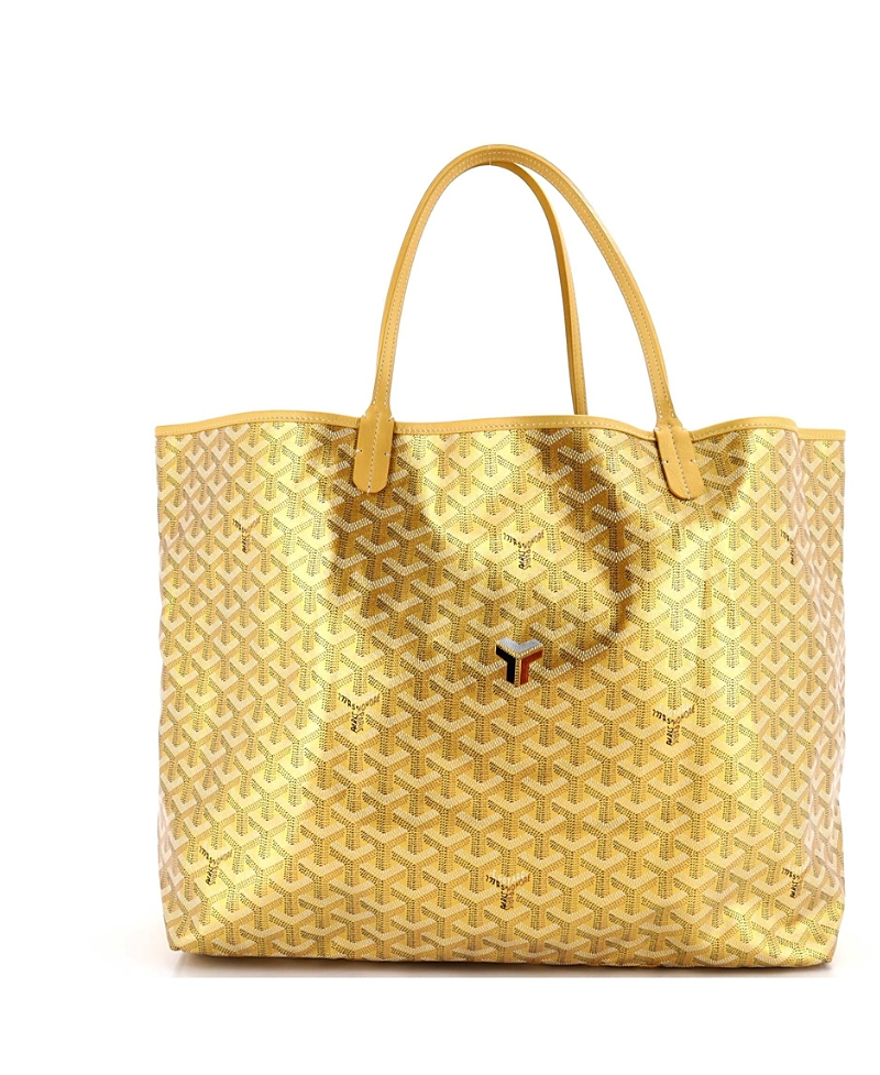 Pre-Owned Goyard Gm Saint Louis Tote Precious Metals Coated Canvas