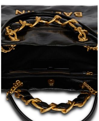 1945 Soft Crackled Leather Tote Bag