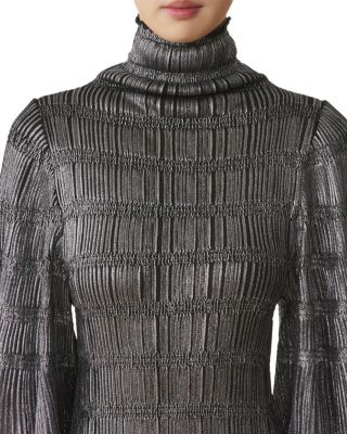 Midi Dress in Metallic Viscose