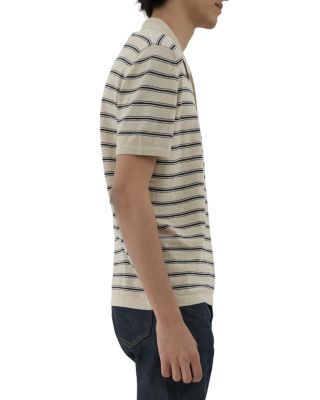 Short Sleeve Striped Polo Shirt