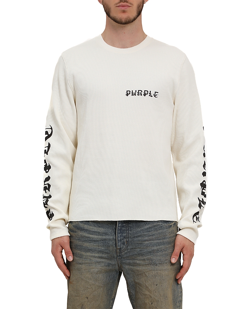 Purple Brand Long Sleeve Thermal Graphic T-shirt In Nude