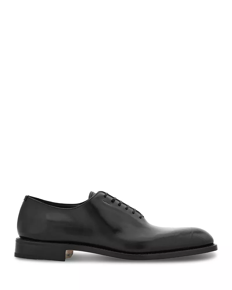 Ferragamo Men's Angiolo Leather Plain Toe Oxfords - Regular