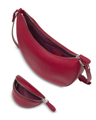 Duo Pebbled Leather Crossbody