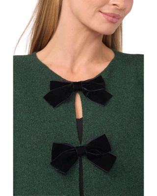 Bow Closure Cardigan Sweater