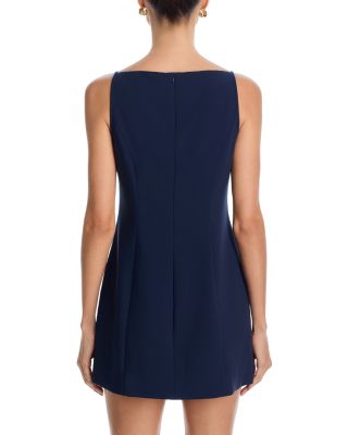 Azra Twill Square Neck Mini Dress