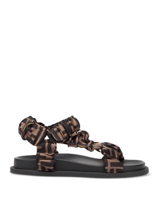 Women's Fendi Feel FF Satin Slides