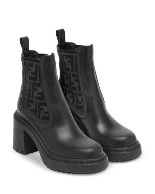 Women's Domino Leather Biker Boots