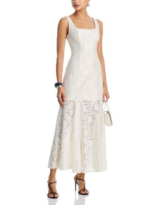 Soutache Cord Lace Drop Waist Maxi Dress - Exclusive