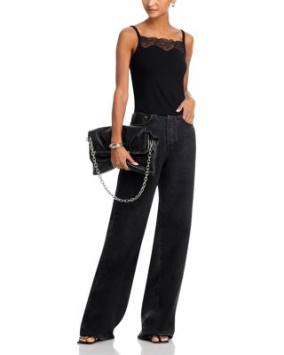 Lace Ribbed Camisole Top