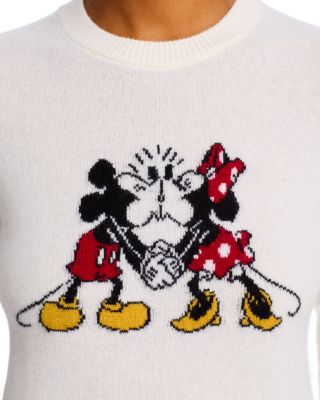 Mickey Graphic Crewneck Cashmere Sweater