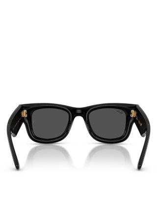 A$AP Wayfarer Puffer Crystal Pav&eacute; Edition Square Sunglasses, 47mm