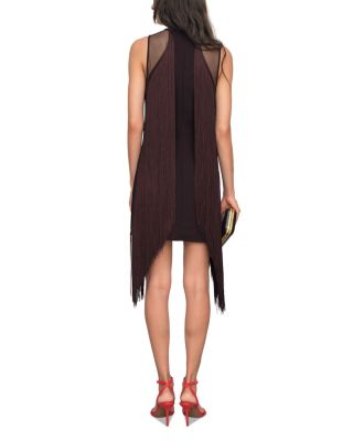 Farrow Fringe Detail Mini Dress