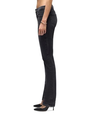The Slim Cig Mid Rise Jeans in Back to Black