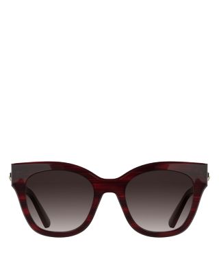 Roseau Striped Square Sunglasses, 51mm