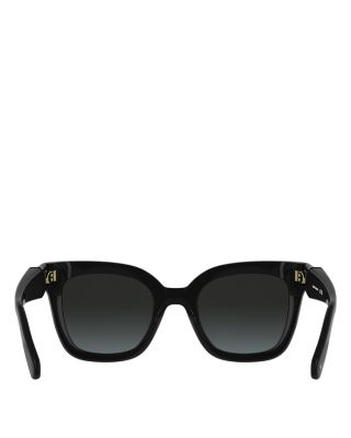 Roseau Bamboo Look Square Sunglasses, 53mm