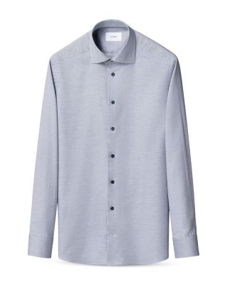 Slim Fit Semi Solid Twill Shirt