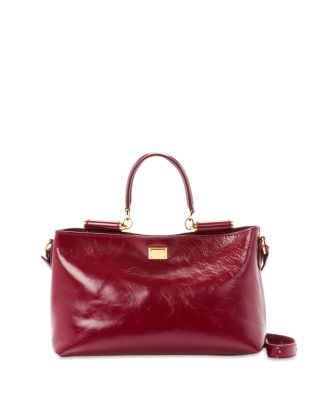 Leather Top Handle Bag