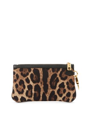 Necessaire Leopard Print Zip Pouch