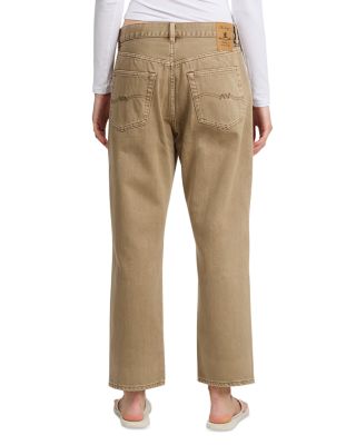 Lucy Boyfriend High Rise Jeans in Worn Khaki