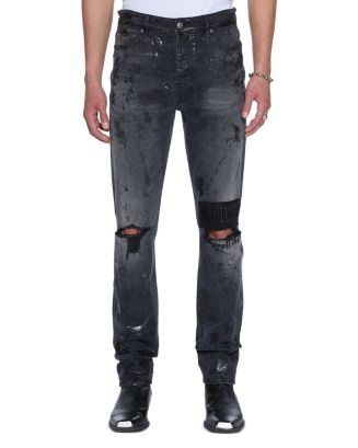 Ksubi Chitch Powder Slim Fit Distressed Jeans in Charcoal Gray ...