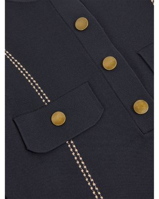 Eva Contrast Stitch Knit Top