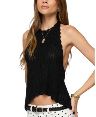  Ivey Backless Crochet Halter Top