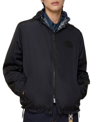 Reversible Check Hooded Jacket