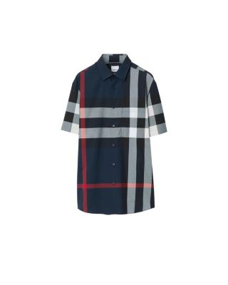 Slim Fit Check Cotton Shirt