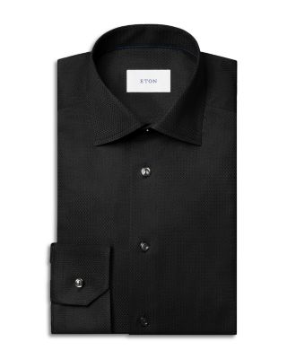 Contemporary Fit Button Front Textured Shirt