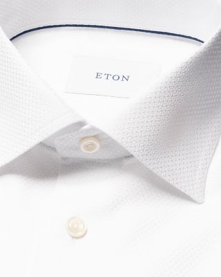 Contemporary Fit Button Front Textured Shirt