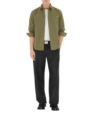  Regular Fit Striped Cotton Shirt