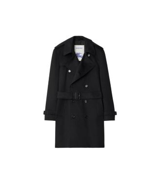 Mid-length Cashmere Trench Coat
