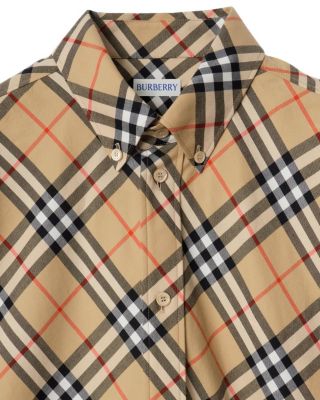  Relaxed Fit Check Cotton Flannel Shirt