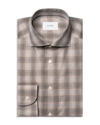 Slim Fit Bold Check Twill Shirt