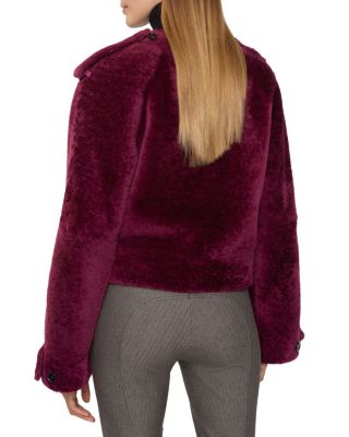 Detachable Scarf Shearling Jacket