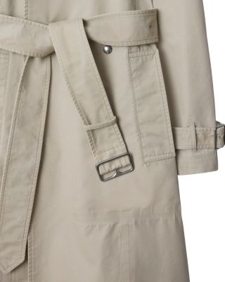  Long Cotton Trench Coat