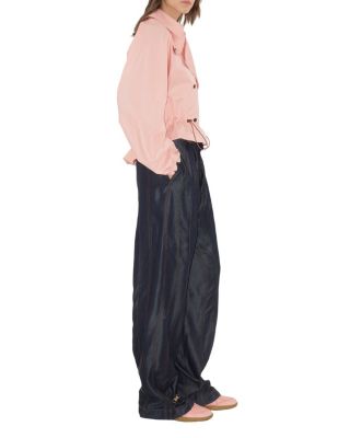  Tropical Gabardine Hooded Trench Jacket