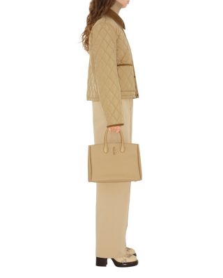 Cropped Quilted Nylon Jacket