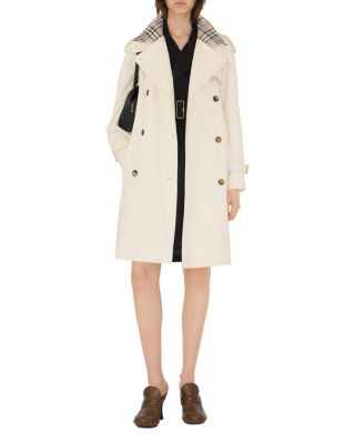 Mid-length Check Collar Castleford Trench Coat