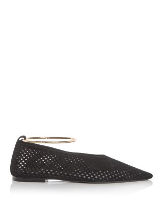 Women's Ballerina Ring Perforated Flats