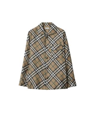 Check Silk Pyjama Shirt