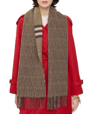 Reversible B Shield Cashmere Scarf