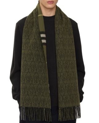  Reversible B Shield Cashmere Scarf