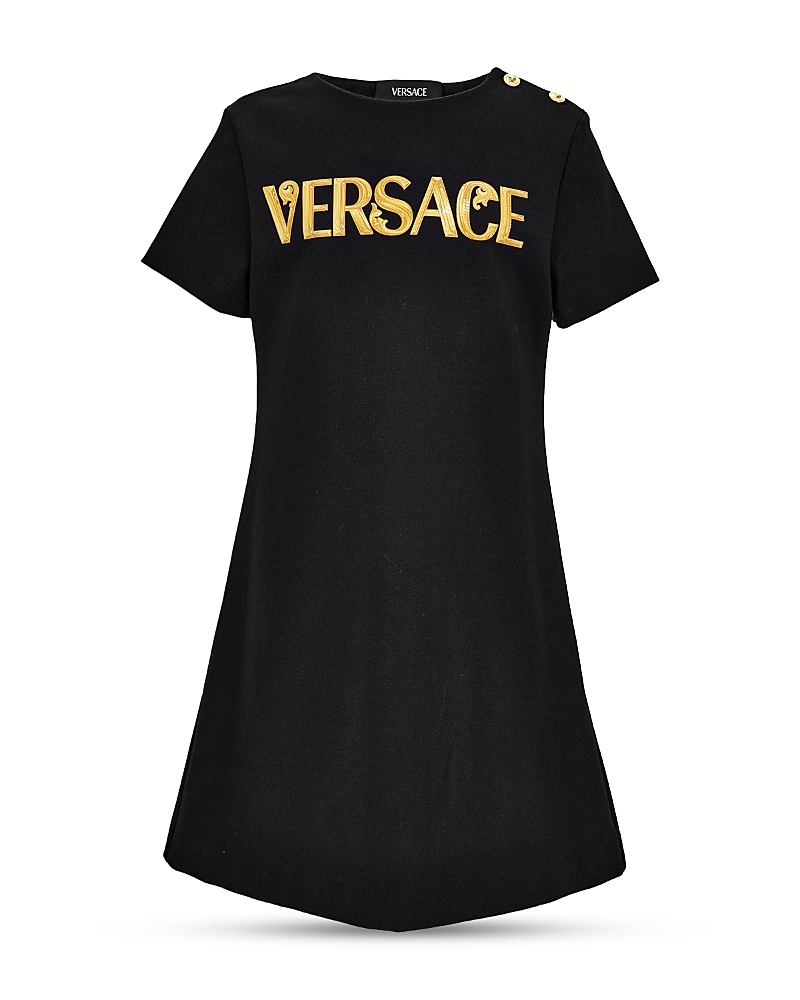 Versace Girls' Punto Milano Jersey Dress - Little Kid, Big Kid