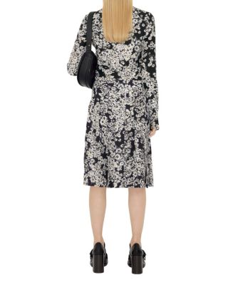  Pleated Daisy Silk Skirt