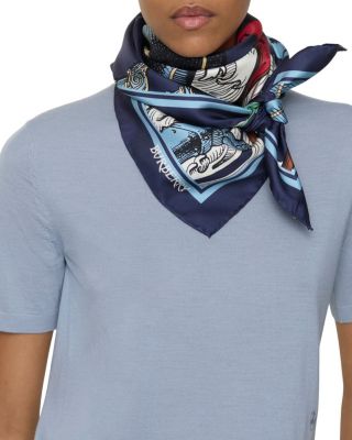 Etched Knight Silk Scarf